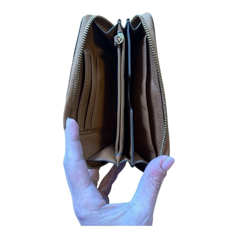 MICHAEL KORS Brown Wristlet Wallet